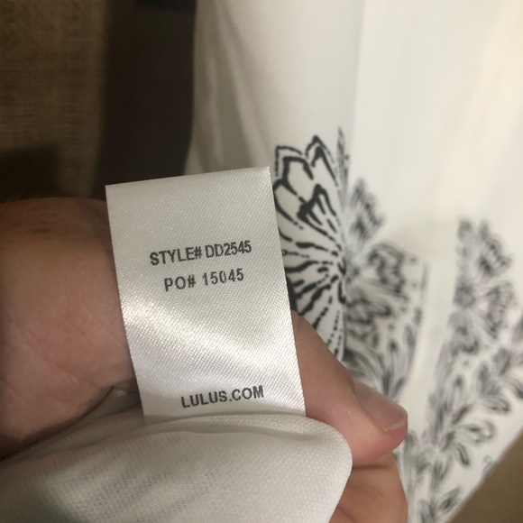 Lulu’s SZ S White Floral Print Riverside Dress - Picture 8 of 8